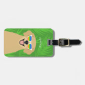 ゴールデンレトリバー荷物タグ ラゲッジタグ (正面横)