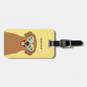 ゴールデンレトリバー荷物タグ ラゲッジタグ (正面横)