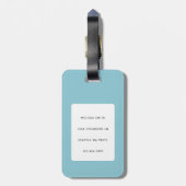 ゴールデンレトリバー荷物タグ ラゲッジタグ (裏面縦)