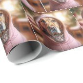 ゴールデンレトリバー虎猫子猫 ラッピングペーパー (ロールコーナー)