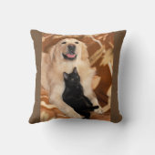 ゴールデンレトリバー装飾用クッション クッション (裏面)