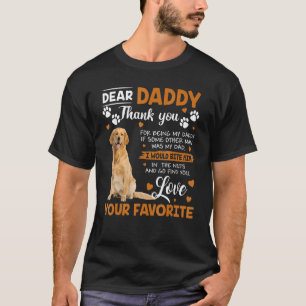 ゴールデンレトリバー親愛ドッグダディありがとう Tシャツ