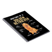 ゴールデンレトリバー解剖学おもしろい犬 ノートブック (右側)