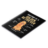 ゴールデンレトリバー解剖学おもしろい犬 ノートブック (左側)