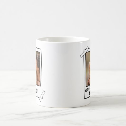 ゴールデンレトリバー認定の良い男の子犬の写真 コーヒーマグカップ (中央)