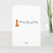 ゴールデンレトリバー誕生日カード カード (裏面)