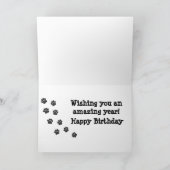 ゴールデンレトリバー誕生日カー最高のドの人々 カード (内部)