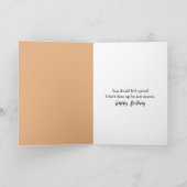 ゴールデンレトリバー誕生日セルフ気に カード (内部)