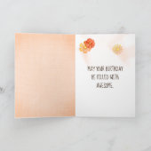 ゴールデンレトリバー誕生日バッグ カード (内部)