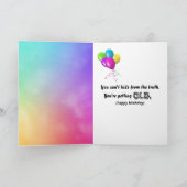 ゴールデンレトリバー誕生日ユーモア カード (内部)