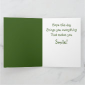 ゴールデンレトリバー誕生日 カード (内部)