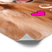 ゴールデンレトリバー誰かがあなたを愛している ポスター (角)