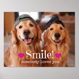 ゴールデンレトリバー誰かがあなたを愛している ポスター