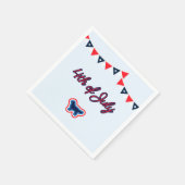 ゴールデンレトリバー赤と青7月4日 スタンダードカクテルナプキン (角)