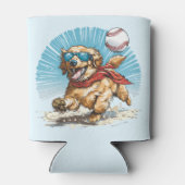 ゴールデンレトリバー遊ドッグ野球 缶クーラー (裏面)