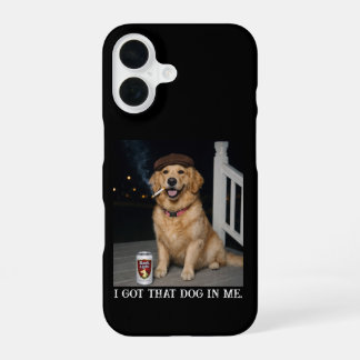 ゴールデンレトリバー面白ミーム「オレにはあの犬がいるから」 iPhone 16ケース