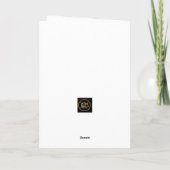 ゴールデンレトリバー食べケーキのバースデータカード カード (裏面)