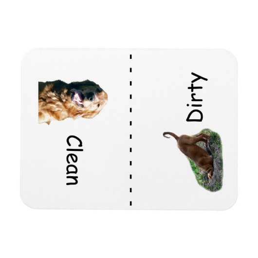 ゴールデンレトリバー食洗機磁石 マグネット (横)