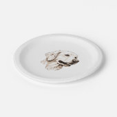 ゴールデンレトリバー2 ペーパープレート (アングル)