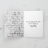 ゴールデンレトリバー56th誕生日ユーモア カード (内部)