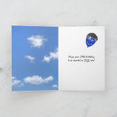 ゴールデンレトリバー70誕生日 カード (内部)