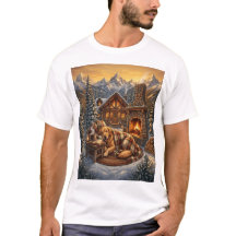 ゴールデンレトリバー あったかキャビンTシャツ