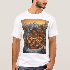 ゴールデンレトリバー あったかキャビンTシャツ Tシャツ