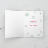 ゴールデンレトリバー – おもしろいクリスマスフルーツケーキ シーズンカード (内部)