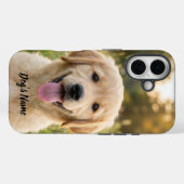 ゴールデンレトリバー オーダーメイド 写真 名前入り Case-Mate iPhoneケース (裏面 (横))