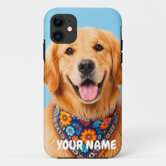 ゴールデンレトリバー カスタムスマホケース Case-Mate iPhoneケース (裏面)
