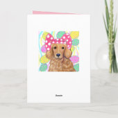 ゴールデンレトリバー カード (裏面)