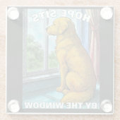 ゴールデンレトリバー ガラスコースター (裏面)