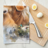 ゴールデンレトリバー キッチンタオル (四つ折り)