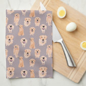 ゴールデンレトリバー キッチンタオル (四つ折り)