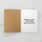 ゴールデンレトリバー&キャット47誕生日 カード (内部)