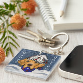 ゴールデンレトリバー キーホルダー (正面右)