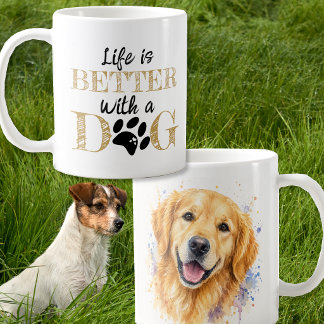 ゴールデンレトリバー ギフト 愛犬と幸せな暮らし コーヒーマグカップ
