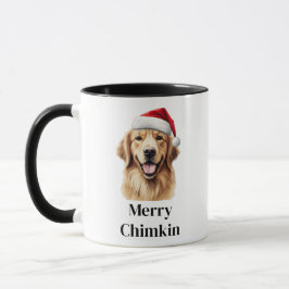 ゴールデンレトリバー サンタ帽子 クリスマス マグカップ