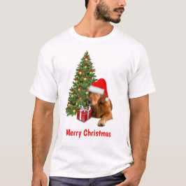 ゴールデンレトリバー サンタ 犬 クリスマス Tシャツ