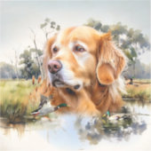 ゴールデンレトリバー シール (正面)