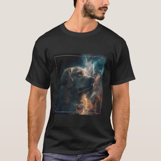 ゴールデンレトリバー スペース Tシャツ (正面)