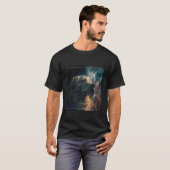 ゴールデンレトリバー スペース Tシャツ (正面フル)