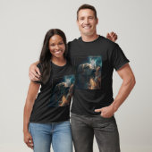 ゴールデンレトリバー スペース Tシャツ (ユニセックス)