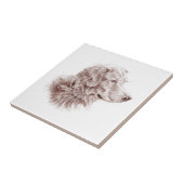 ゴールデンレトリバー タイル (側面)