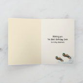 ゴールデンレトリバー&ダックス誕生日 カード (内部)