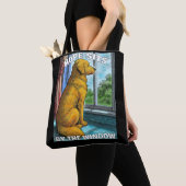 ゴールデンレトリバー トートバッグ (クローズアップ)