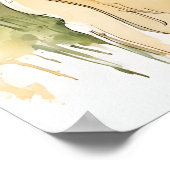 ゴールデンレトリバー – ドッグアートプリント ポスター (角)