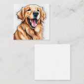 ゴールデンレトリバー ノートカード (正面/裏面)