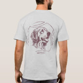 ゴールデンレトリバー パパ ライフ Tシャツ | おもしろい犬パパ (裏面)