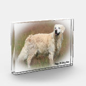 ゴールデンレトリバー。 フォトブロック (左)